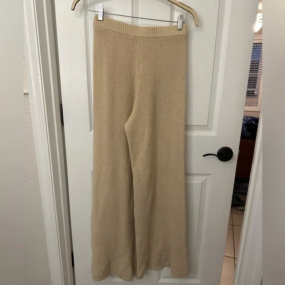 Lulus knitted pants, cream - Picture 1 of 3